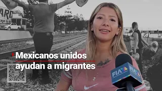 #PoderMexicano | Este grupo de activistas entregan comida a los migrantes que van en "La Bestia"