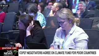 COP27 negotiators agree on climate fund for poor countries