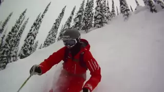 powder skiing in Revelstoke BC shot entirely on GoPro helmet cams