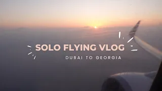 SOLO Travel Vlog | Flying Dubai to Tbilisi, Georgia