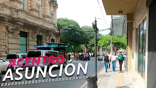 Recorriendo  ASUNCIÓN ZONA CENTRO I PARAGUAY I 4K Walking Tour VLOG