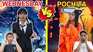 DRONE MENANGKAP NAMPAK WEDNESDAY VS POCHITA DITEMPAT SEPI?! | Drama Parodi | Mikael TubeHD