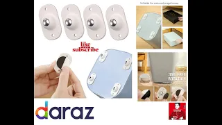 Self Adhesive Caster Wheels, Stainless Steel Paste Universal Wheel 360 ! DARAZ REVIEW