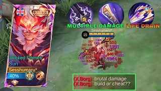 SUN BEST FULL DAMAGE BUILD FOR EXP LANE (100% BROKEN)!!