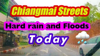 FLOODING IN CHIANGMAI , THAILAND, 4K #chiangmai #thailand #flooding