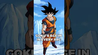 Goku’s Age in EVERY arc #dbz #shorts #recommended