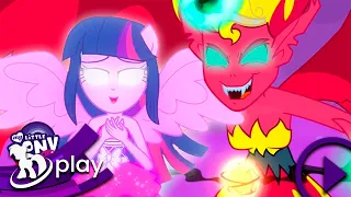 Los Elementos de la Armonía Derrotan a Sunset Shimmer (Equestria Girls) | LNMLP Play