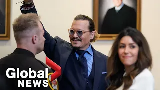 Jury returns verdict in favour of Johnny Depp in defamation trial with Amber Heard | FULL