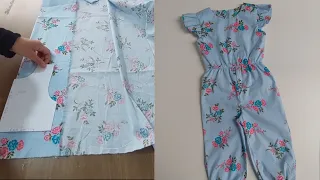 COMO COSTURAR MACACÃO INFANTIL / COM ALTERAÇÕES NA MODELAGEM BASE DO VESTIDO E DA CALÇA #costura