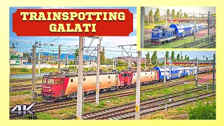[4K] Activitate Feroviara in Gara Galati / Railway Activity in Galati Station | Trenuri