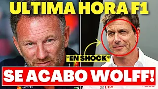 el CABREO MONUMENTAL  de CHRISTIAN HORNER con TOTO WOLFF que deja PARALIZADA la F1 por ESTO...!