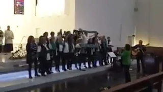 Choir Sing 'You'll Never Walk Alone' In German Church