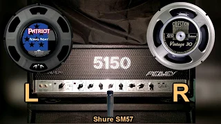 GUITAR SPEAKER COMPARISON - Celestion Vintage 30 vs Eminence Legend V12 vs Eminence Texas Heat