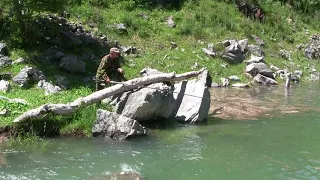 Кыргызстан 2017-И СНОВА ОЗЕРО КАРА СУУ  и речка  Шебе ( встреча  № 3)))