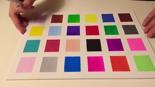 ASMR color test! Soft spoken/tapping/lo-fi