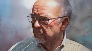 Portrait #112 - Watercolor Painting of a Man in the Sun