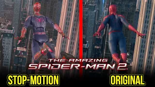 THE AMAZING SPIDER MAN 2 - FIRST SWING STOP MOTION VIDEO COMPARATIVE