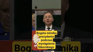 Andrzej Duda nie krył emocji w Sejmie, słuchając wystąpienia ministra spraw zagranicznych