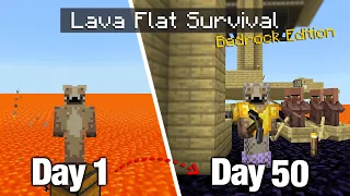 I Survived on a Lava Flat World with Nothing but... a Bonus Chest! #Part 1🔥