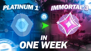 How I went from Platinum 1 to Immortal 3 in ONE WEEK (WORLD RECORD)