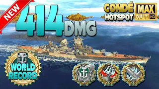 Cruiser Condé: Record damage on map Hotspot - World of Warships