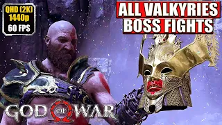 God of War PC [All Valkyries - Valkyrie Boss Fights] Gameplay Walkthrough [Full Game] No Commentary