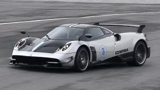 Pagani Huayra BC Sound In Action On Track - Accelerations, Fly Bys + LOUD Backfires