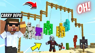 DAYA Golem Family is in Danger in Minecraft (Please Help!)...😲😲| Carry Depie