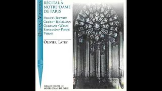 OLIVIER LATRY - RECITAL À NOTRE DAME DE PARIS - CD - 1994