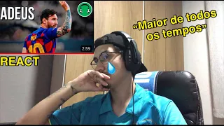 REACT♫FIM DE UMA ERA: MESSI DÁ ADEUS AO BARCELONA |Paródia Notificação Preferida-Zé Neto e Cristiano