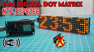 NODEMCU ESP8266 Jam digital dot matrix MX7219