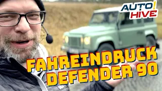 Fahreindruck 2016 Land Rover Defender 90 Heritage Test deutsch