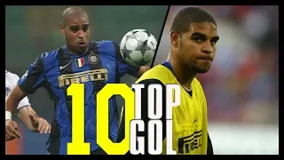 I 10 Gol più belli di Adriano con la maglia dell'Inter