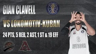 Gian CLAVELL vs. Lokomotiv Kuban – 24 PTS, 5 REB, 2 AST, 1 ST & 19 EFF [15/11/2020]