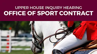 Public hearing - Public Works Committee - Contract granted by the Office of Sport - 30 Nov 2021