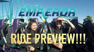Emperor ON RIDE Video Seaworld San Diego Dive Machine Roller Coaster! Opening March 12th 2022!