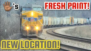 NEW LOCATION ALERT! Train action featuring fresh paint, C44ACMs, VETERAN'S CAR, FAIL, (🖐🏾) and more!