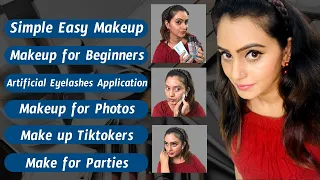 Simple and Easy Makeup for Beginners || Naveena Vlogs