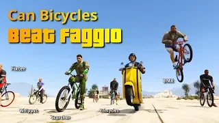 GTA V Can Bicycles Beat Faggio | All Bicycles VS Faggio