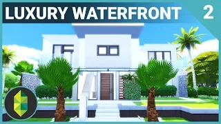 Luxury WATERFRONT Home (Part 2) | The Sims 4 House Building