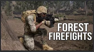 Forest Firefights - Squad 40 vs 40 Gameplay