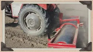 Traktor IMT -539 i traktorski valjak.IMT - 539 tractor and tractor roller.