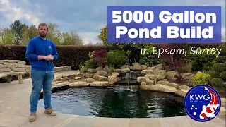 How to Build a Koi Pond in 17 Days! - 5000 Gallon KWG Pond Build in Epsom, Surrey