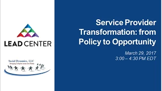 WEBINAR: Service Provider Transformation From Policy to Opportunity