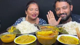 Bigbites, Comfortfood Eating, Rice With Patla Macher Jhol, Potol Posto, Shak Vaja।।