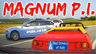 BAD DRIVERS OF ITALY dashcam compilation 04.14 - MAGNUM P.I.