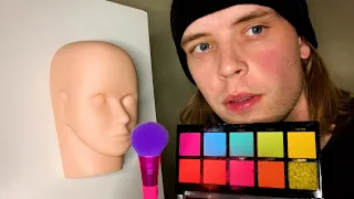 ASMR DOING YOUR MAKEUP 💄👄 (ear to ear, personal attention, whispering, roleplay, mannequin)