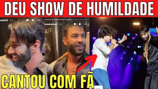 Gusttavo Lima DÁ UM SHOW DE HUMILDADE e leva FÃ para cantar com ele no palco. Veja!