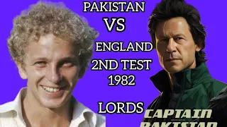 Pakistan vs England 2nd test 1982 England 2nd inng