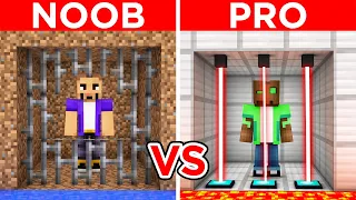 Minecraft NOOB vs PRO: LA PRISIÓN MÁS SEGURA en RETO DE CONSTRUCCIÓN